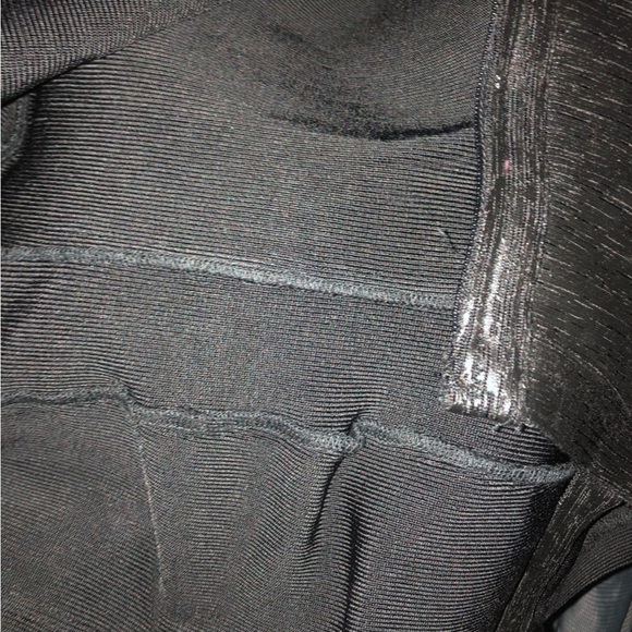 [Gstudio] Black Leather effects Cutout Sexy Bandage Body-con Mini Corset Dress - Picture 11 of 16